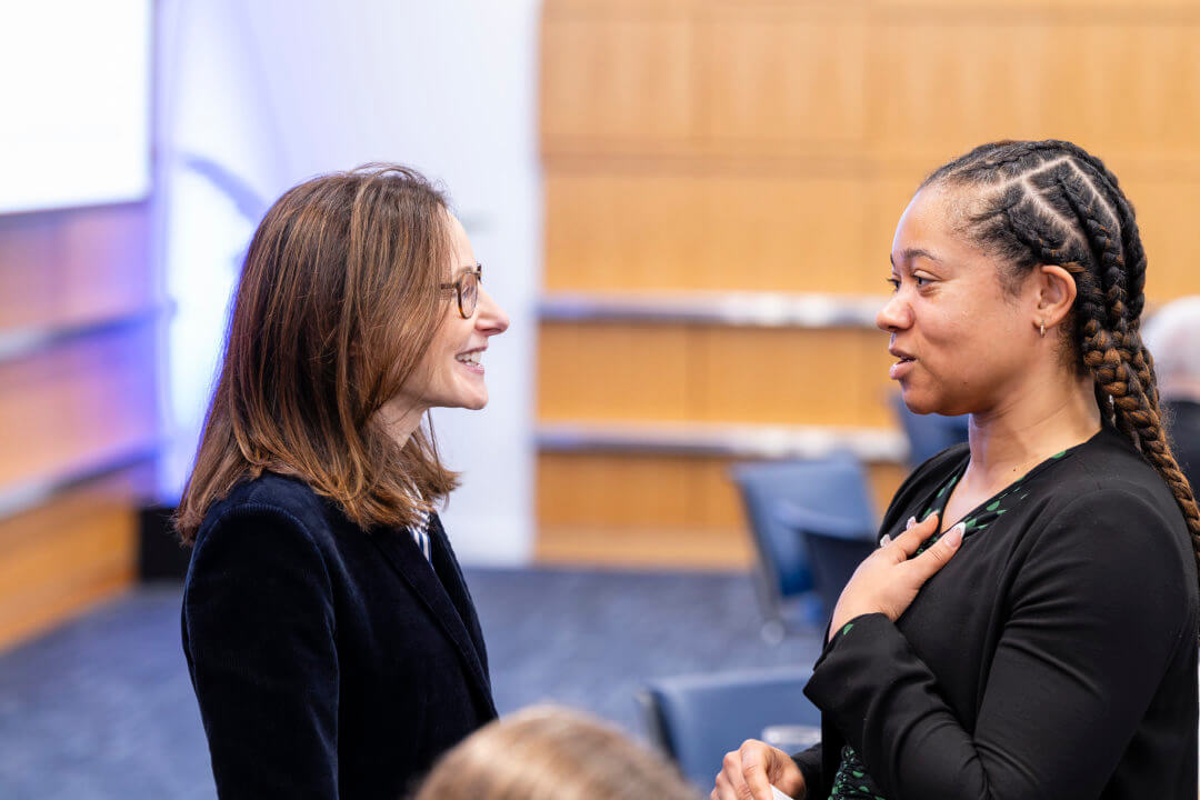 Camile Jones (J.D. ’28), said the lecture was an invaluable opportunity to hear directly from a scholar whose work has shaped national conversations about privacy, technology and civil rights.