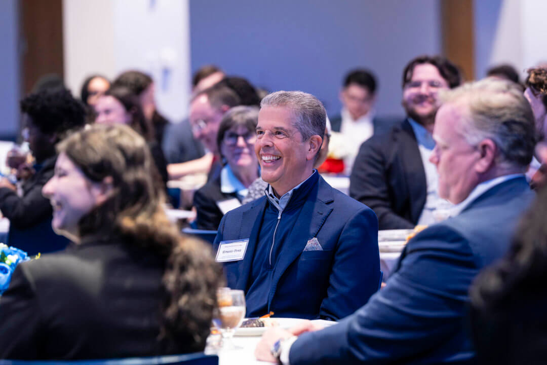 A former student of the Philip C. Cook Low-Income Taxpayer Clinic, Ernesto Perez (J.D. ’92) is now the global practice leader of Alvarez & Marsal Tax, LLC. He endowed the Perez Family Scholarship, which currently supports seven students with scholarship assistance.