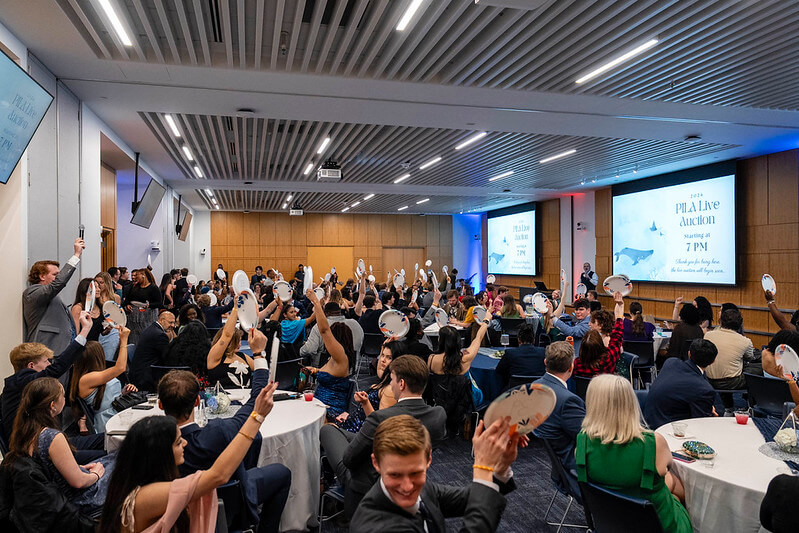 The Public Interest Law Association hosts an auction each year to support public interest students and programs.