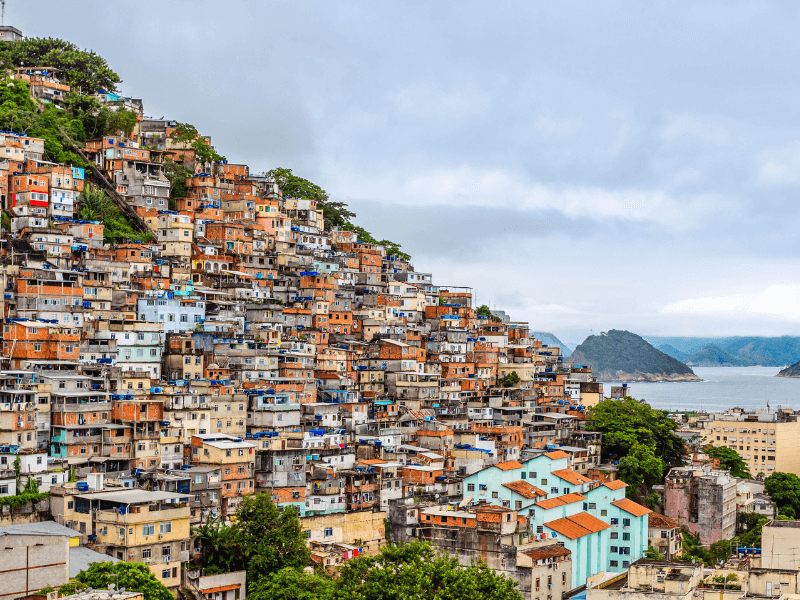 colorful coastal view of Brazil