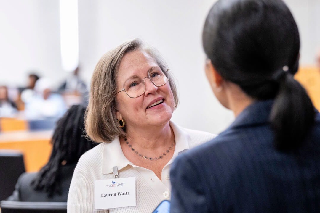 Lauren Waits (J.D. '29) attended new student orientation in fall 2025, taking the first step on the path to becoming an attorney.