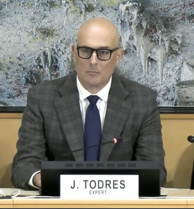 Professor Todres addressed the need for a consistent legal standard on free education from pre-school through secondary education and implications that new law would have on existing international law.