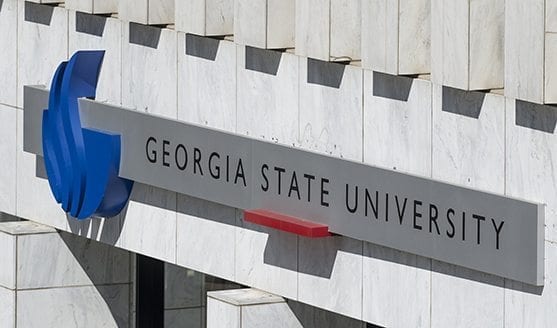 Georgia State sign on building