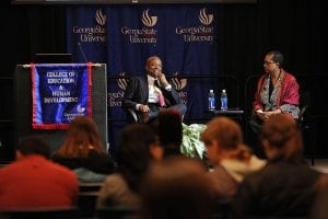 Farrell, Jr. Explores Public School Privatization at Mays Lecture 2019