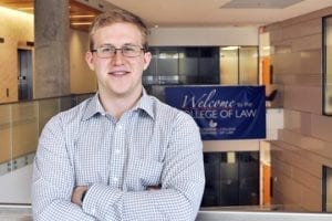 Robert Noens (J.D. ’18) Awarded $10,000 Scholarship