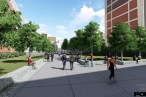 Progress Continues on Greenway Replacing Kell Hall, Library Plaza