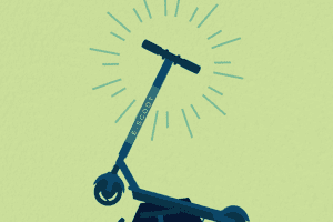It's a bird. It's a plane. It's an e-scooter?