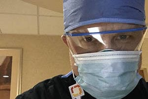 Despite Pandemic, Nursing Student Is Where He Wants to Be
