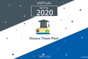 Biology Major Studying Plant Biodiversity Preservation Wins Spring 2020 Honors Thesis Pitch