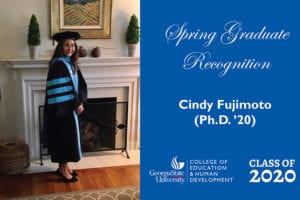 Graduate Highlight: Cindy Fujimoto (Ph.D. ’20)