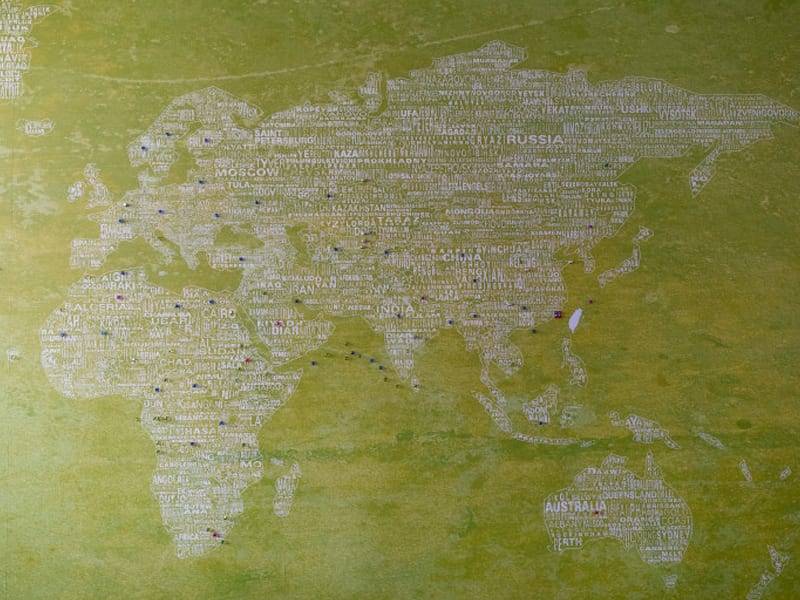 A map of the world is illustrative of the Fulbright U.S. Student Program