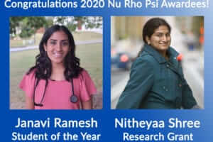 National Neuroscience Honor Society Awards Two Honors College Scholars