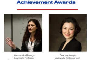 College of the Arts Faculty Members Dr. Deanna Joseph and Dr. Alessandra Raengo Receive the 2021 Outstanding Faculty Achievement Awards