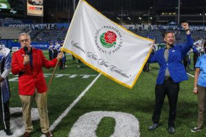 In Halftime Ceremony, Panther Band Gets Formal Invitation to Tournament of Roses Parade