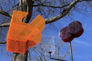 Alumnus Jamele Wright Sr. Art Installation Chirps with Abstraction