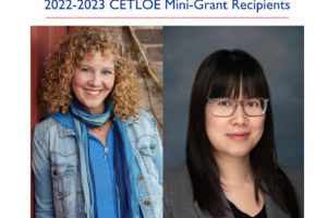 Arts Faculty Awarded 2022-2023 CETLOE Mini-Grants