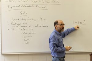 In the Classroom: Students Learn How Philosophy Relates to Law