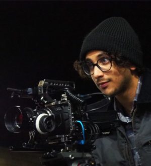 Daniel Palacios on set.