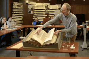 In the Classroom: History Students Explore The Evolution of the Book