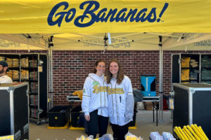 Sport Administration Students Volunteer at Savannah Bananas World Tour Game