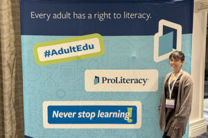 Kaldes (B.A. '09, M.Ed. '12, Ph.D. '21) Combines Her Clinical Background, Research Skills in Adult Literacy Postdoctoral Role