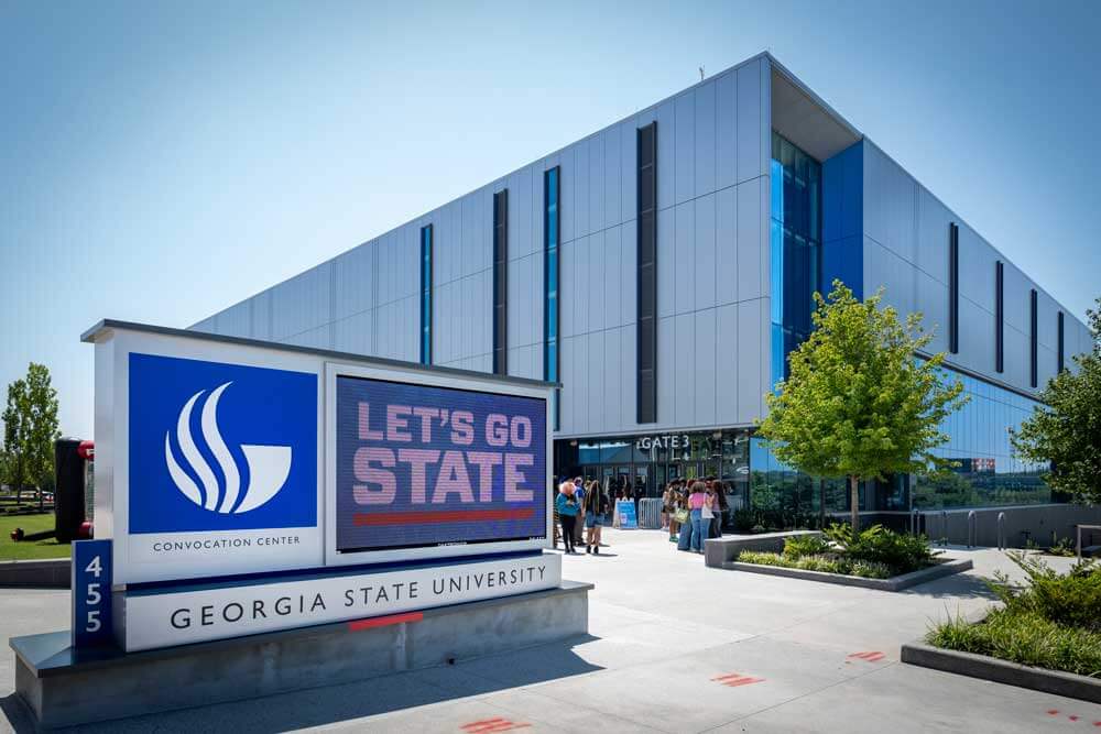 Outside of GSU Convocation Center