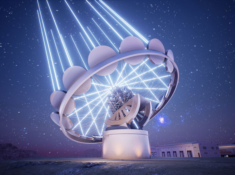 rendering of the ELF telescope