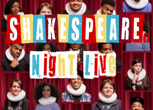 Poster for the production of Shakespeare Night Live.