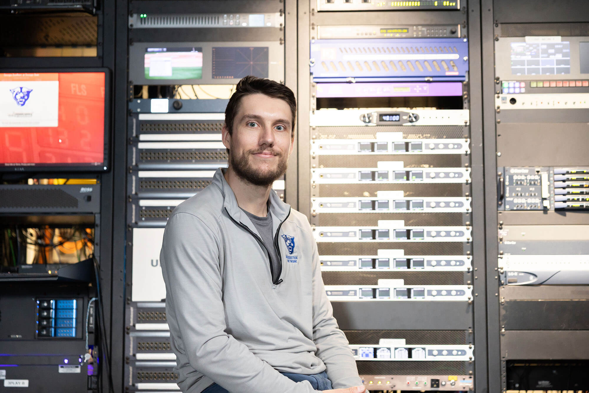 Chandler Apple in the GSPN control room