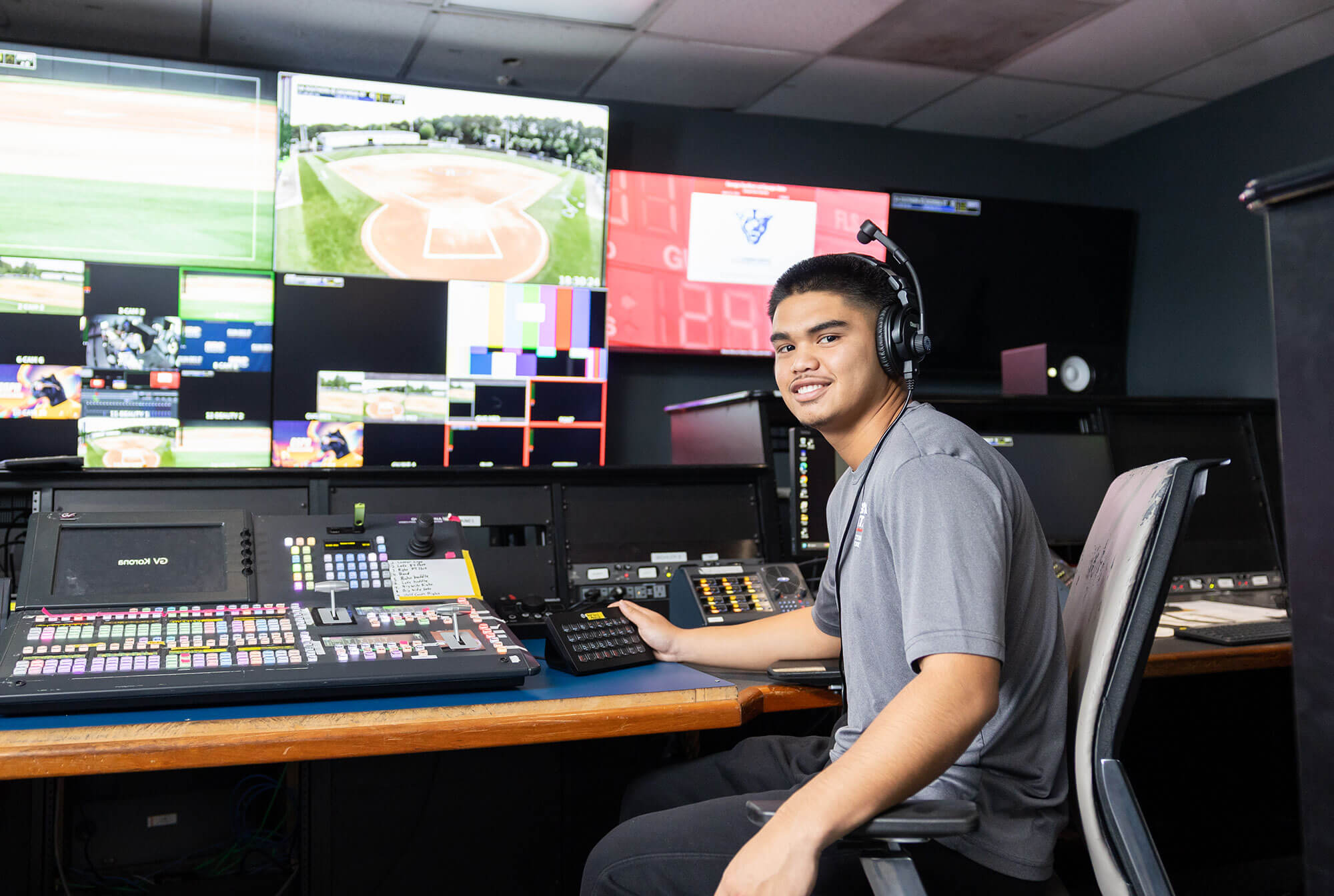 Shot of Chaseton Ponteras at the control board