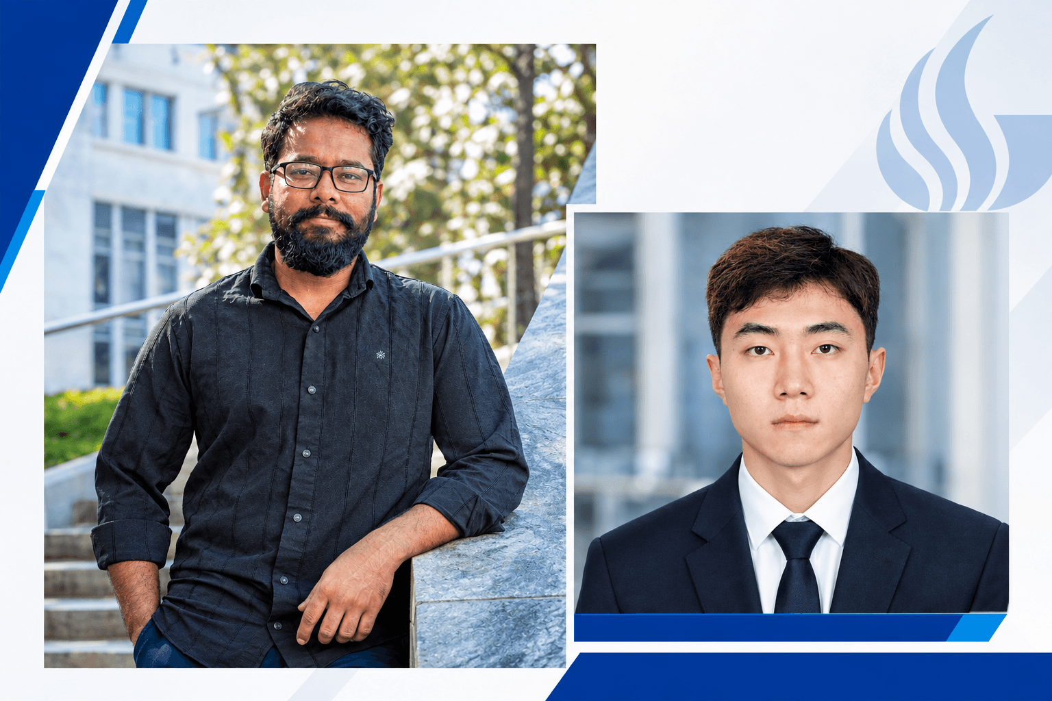 Image of two student award winners