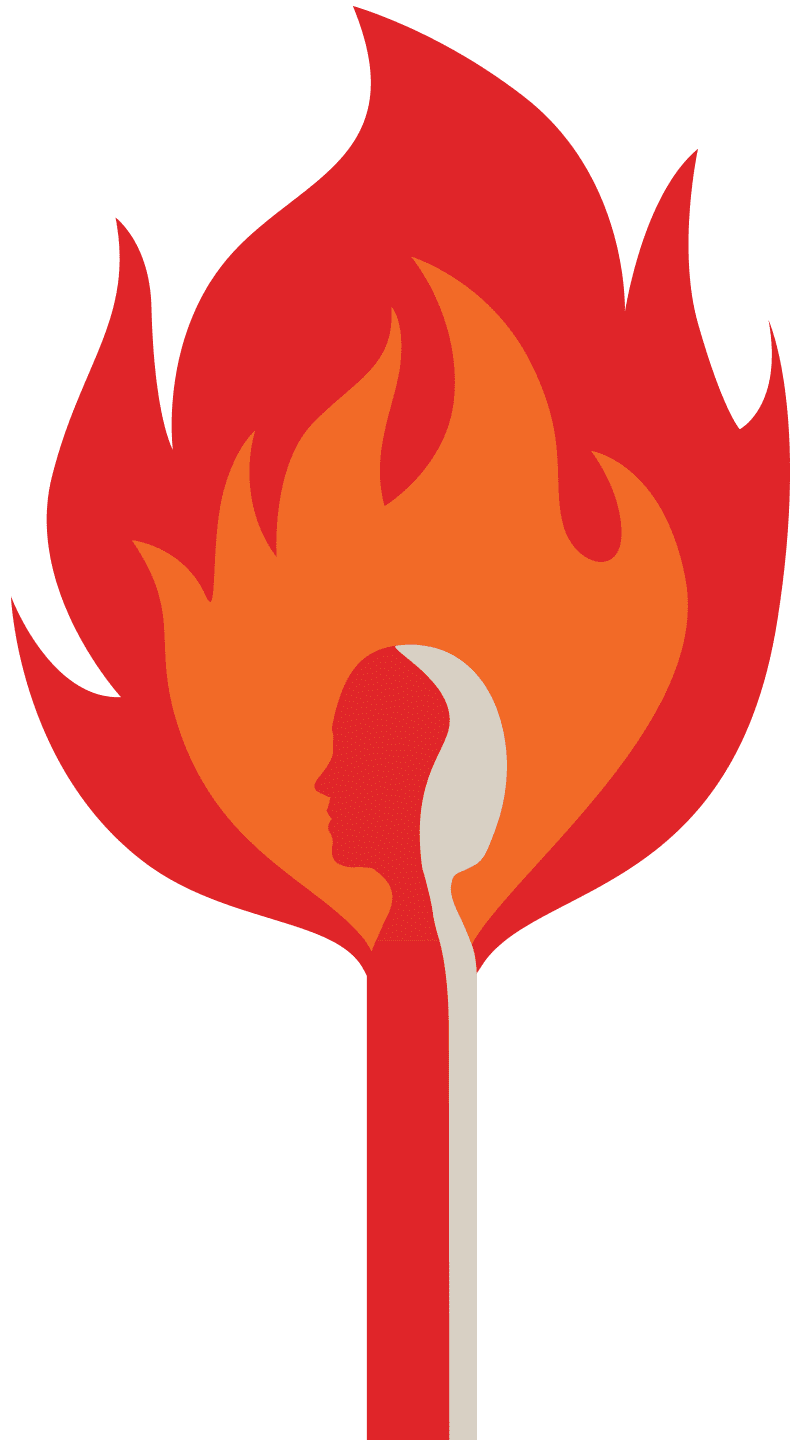 Burning match